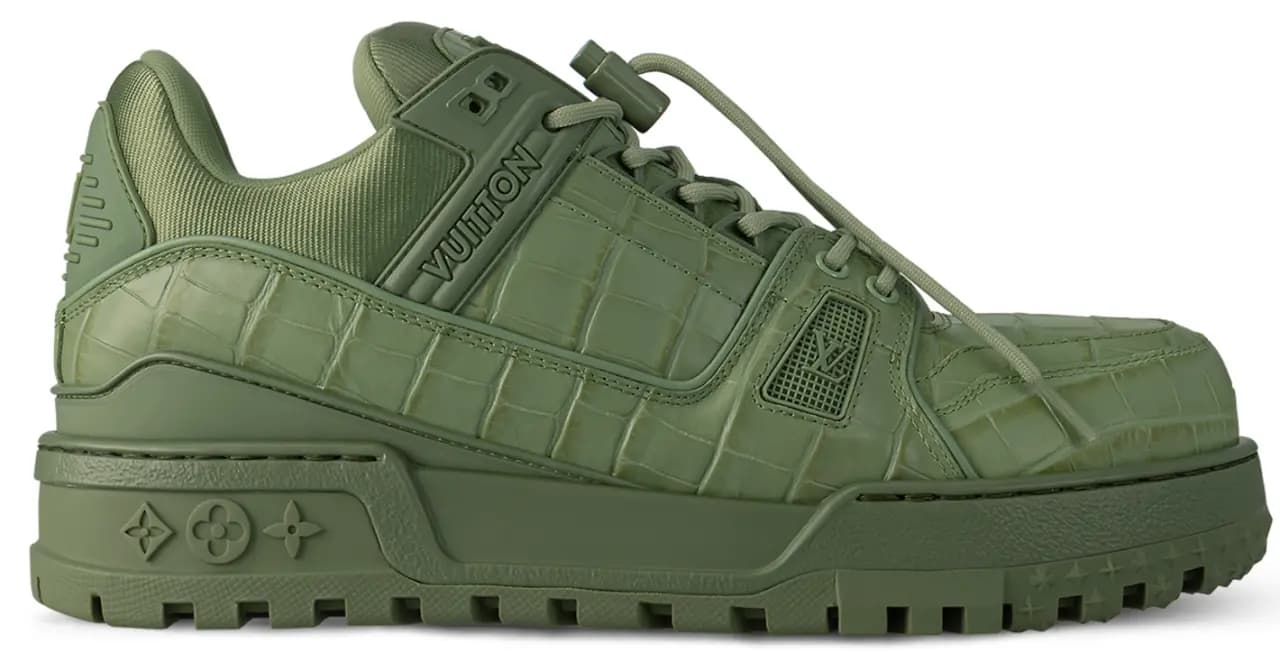 Giày Louis Vuitton LV Maxi Trainers 'Khaki Green' 1ACNLK