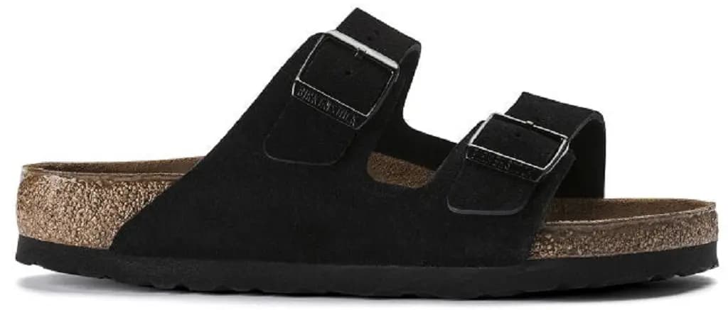 Dép Birkenstock Arizona Suede 'Black' 951321