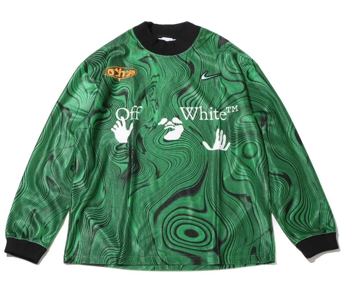 Áo Nike Allover Print Jersey x Off-White 'Green' FQ0998-389