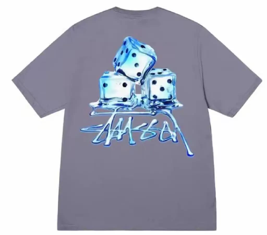 Áo Stussy Melted Tee 'Grey'