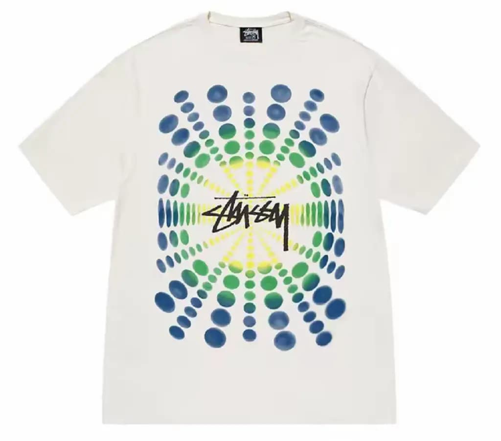 Áo Stussy Atticus Pigment Dyed Tee 'White'