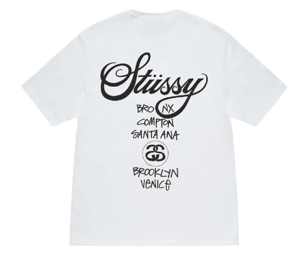 Áo Stussy World Tour Tee 'White'