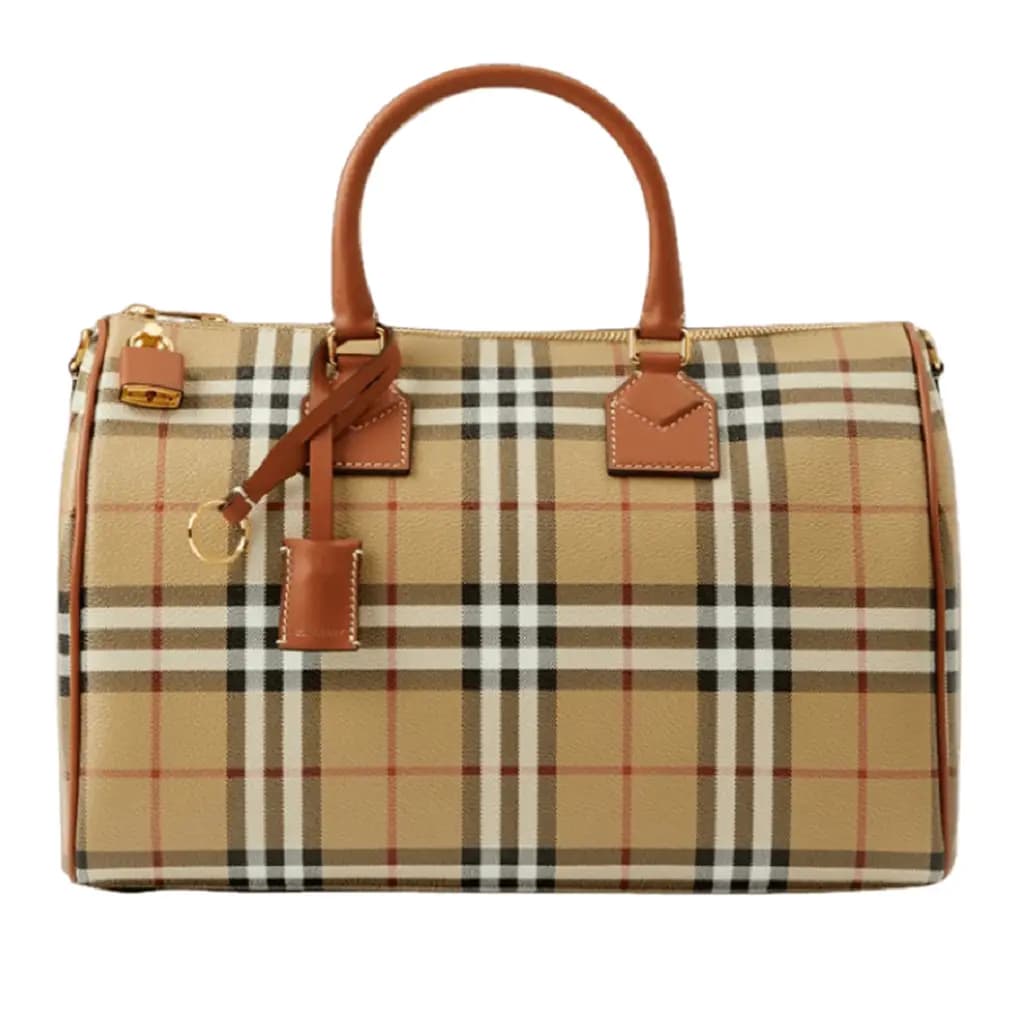 Túi Burberry Check Medium Bowling 'Archive Beige' 80713551