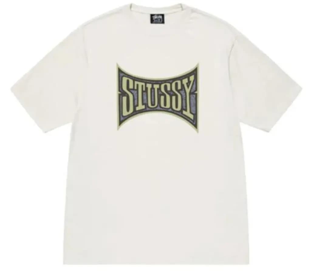 Áo Stussy Champion Pigment Dyed Tee 'White'