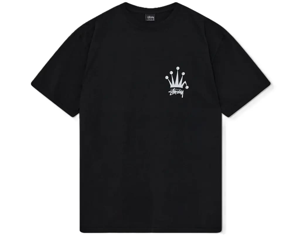 Áo Stussy Regal Crown Tee Pigment Dyed 'Black'