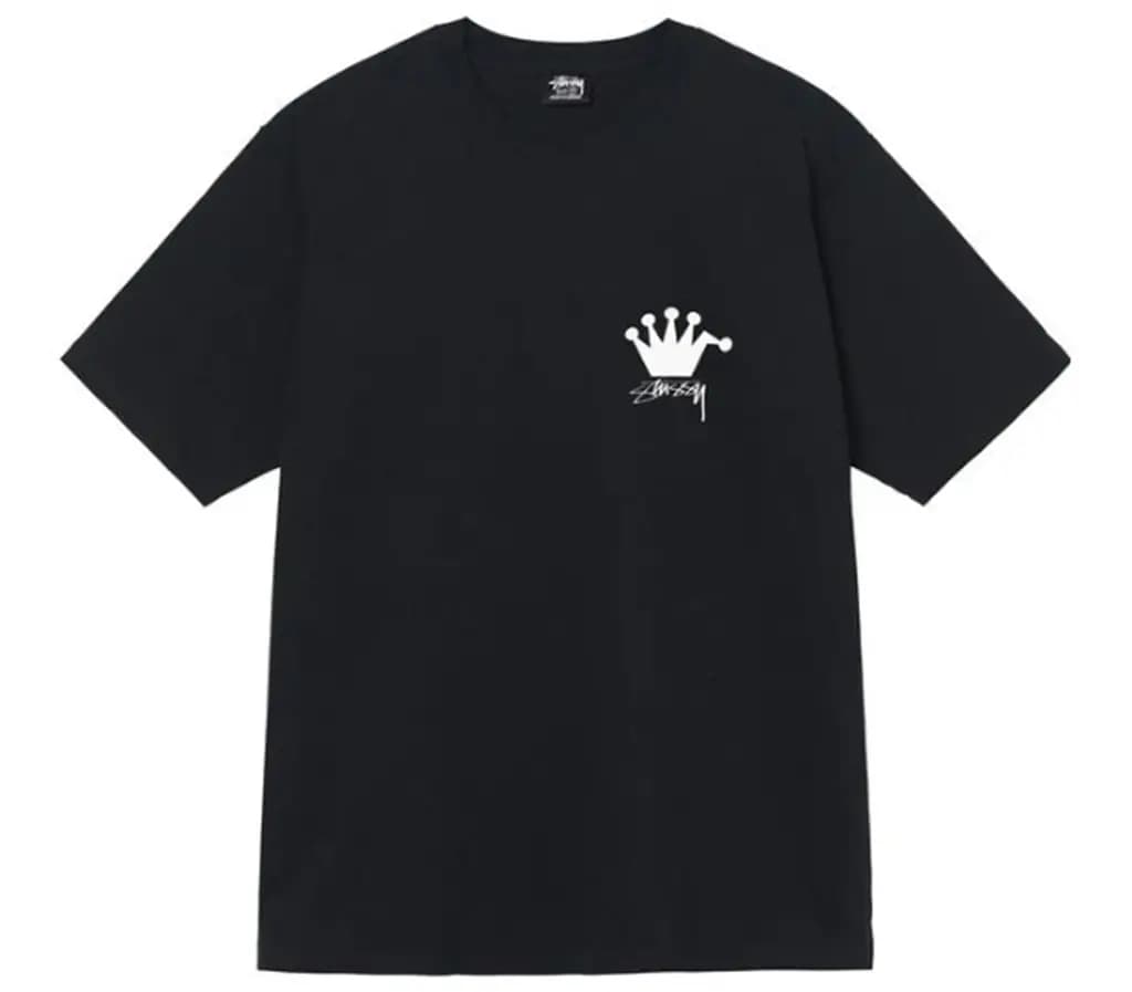 Áo Stussy SS22 Crown Tee 'Black'