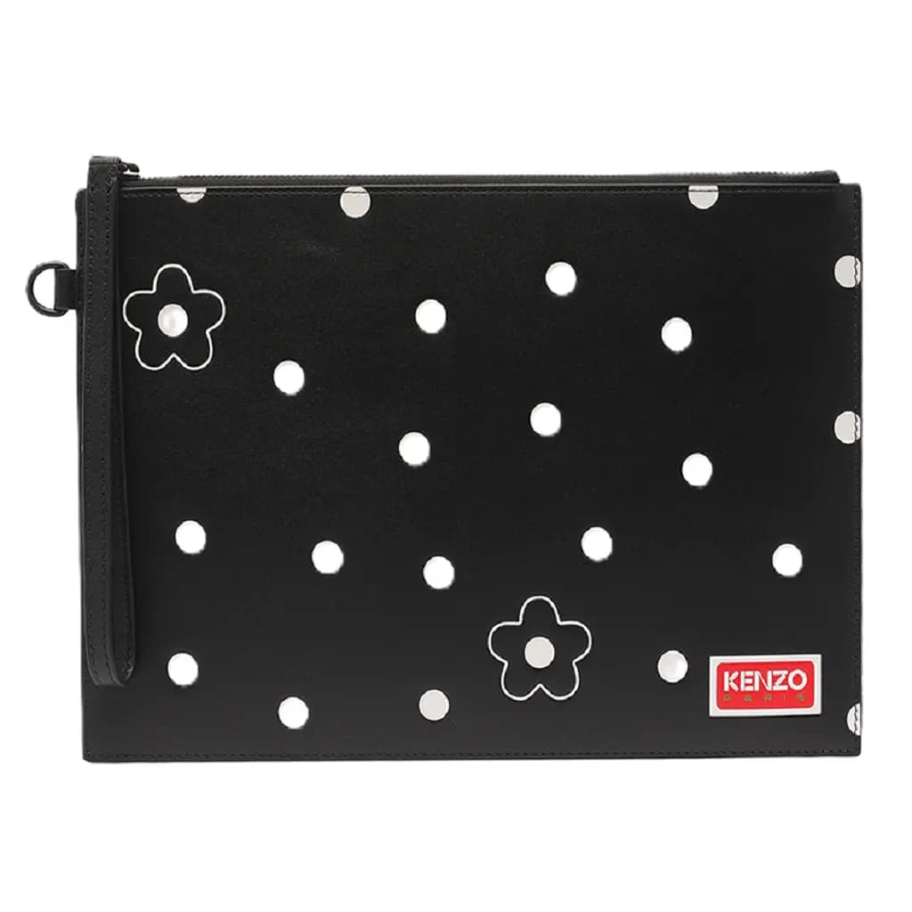 Túi Kenzo Stamp Large Leather 'Black' FD65PM722L45-99