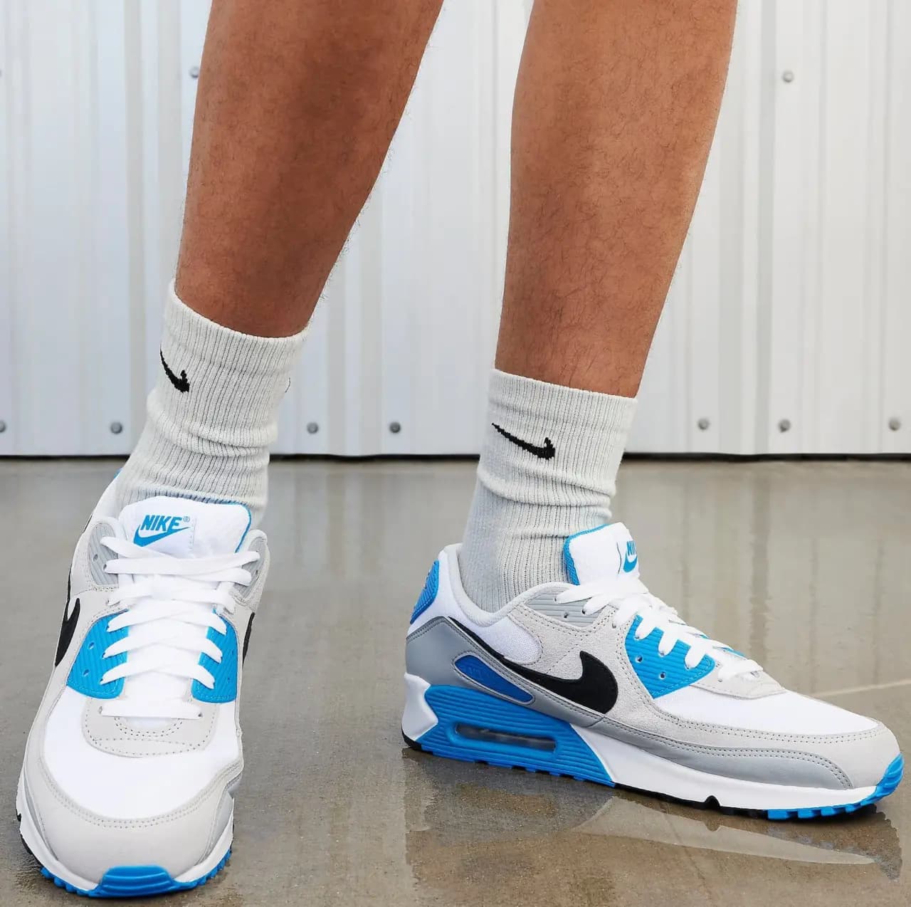 Giày Nike Air Max 90 'Grey Photo Blue' FN6958-102