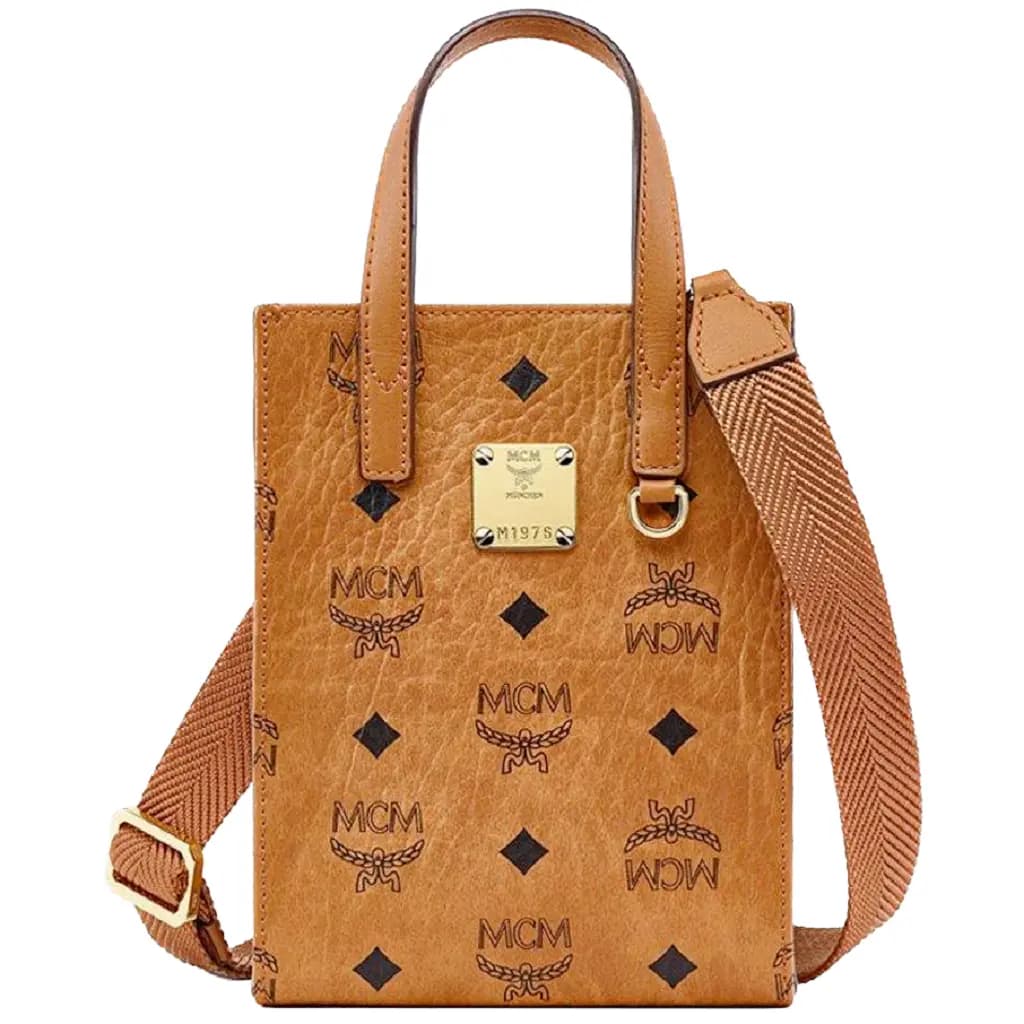 Túi MCM X-Mini Aren Tote Bag In Visetos Nappa 'Cognac' MMTCSKC02CO001