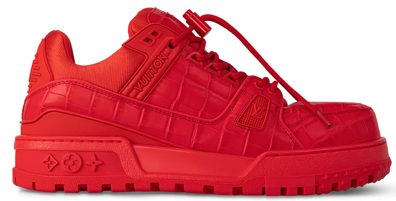 Giày Louis Vuitton Trainer Maxi 'Red' 1ACN1G