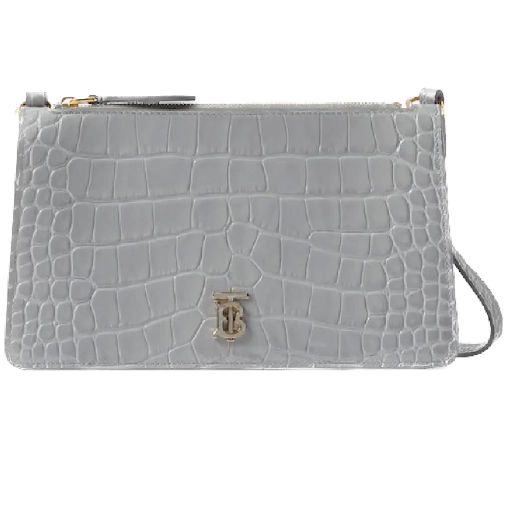 Túi Burberry Embossed Leather Mini TB 'Cloud Grey' 80630031