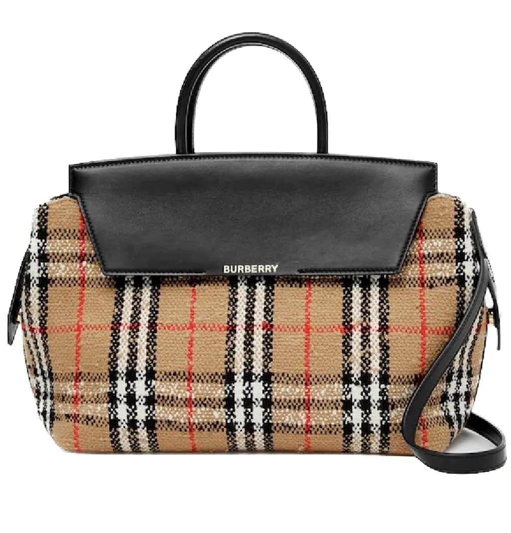 Túi Burberry Vintage Check Bouclé Catherine 'Archive Beige' 80631461