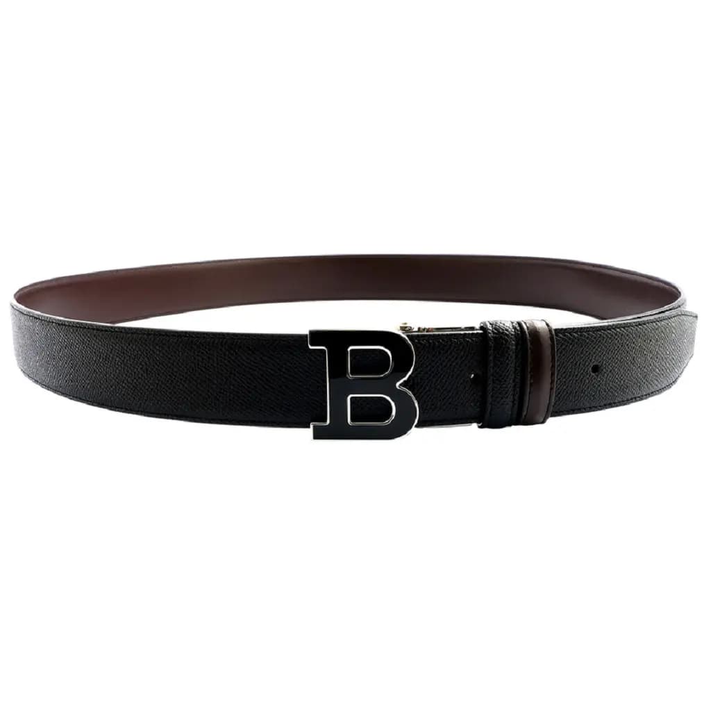 Thắt Lưng Bally Men's Logo Buckle Belt 'Black' 6226631