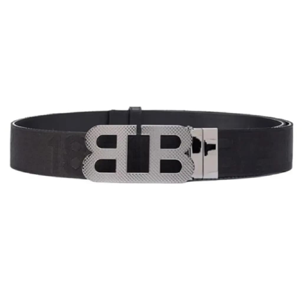 Thắt Lưng Bally Brand Letter Hollow Smooth 'Black' 6239332
