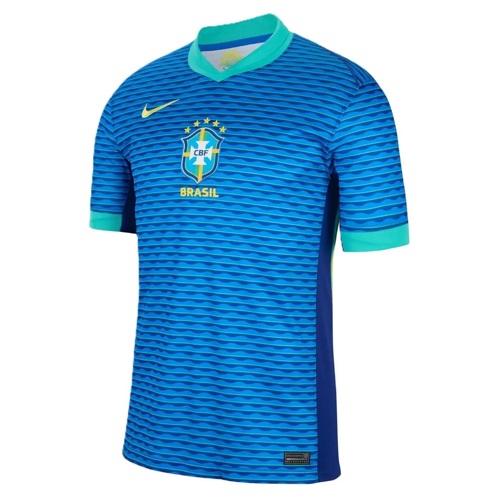 Áo Nike Brazil CBF 2024 Away Jersey 'Blue' FJ4283-458