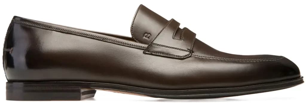 Giày Bally Webb Leather Loafers 'Coffee' 6231397