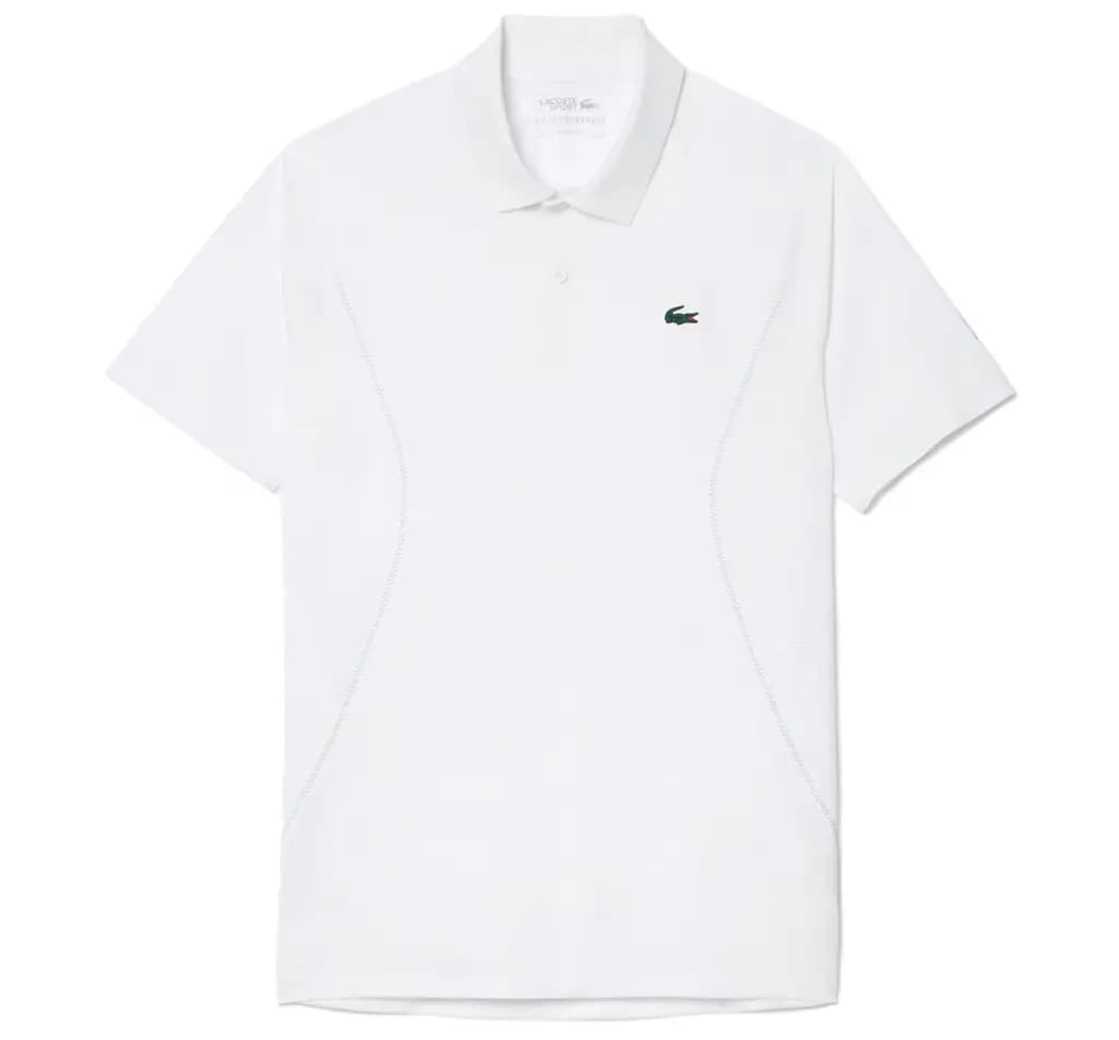 Áo Lacoste Ultra-Dry x Novak Djokovic 'White' DH7311-51-001