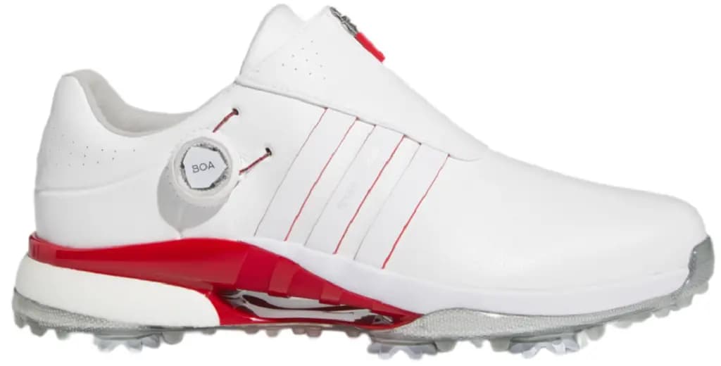 Giày Adidas TOUR360 Boa 24 Wide Golf 'White Scarlet' IE3368