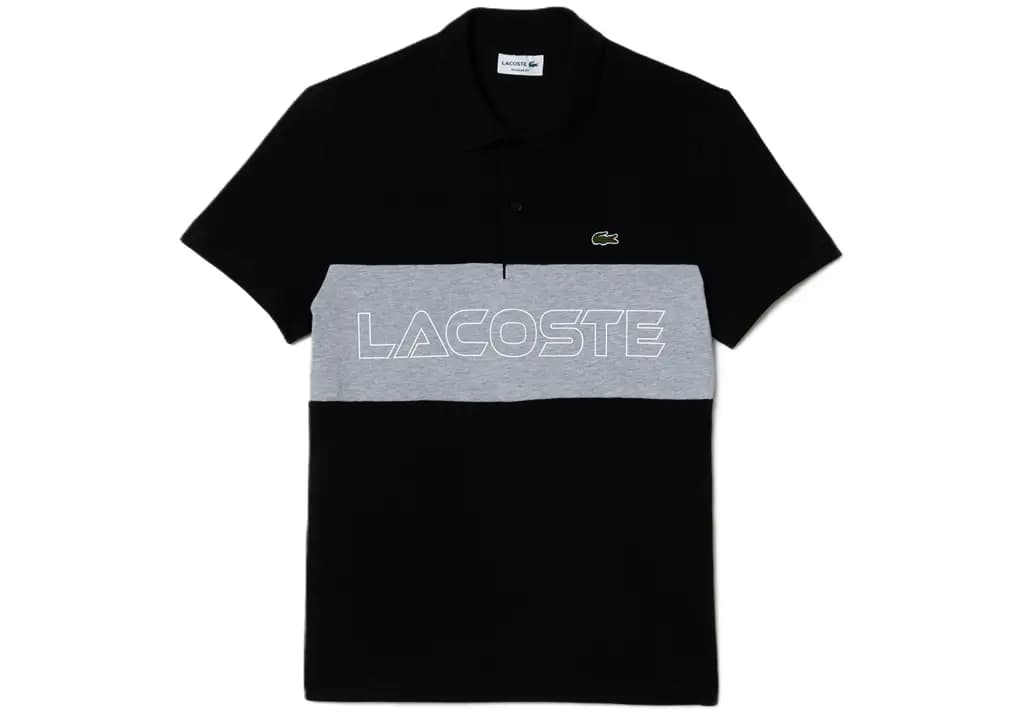 Áo Lacoste Stretch Piqué Colorblock 'Black' PH1470-51-SNP