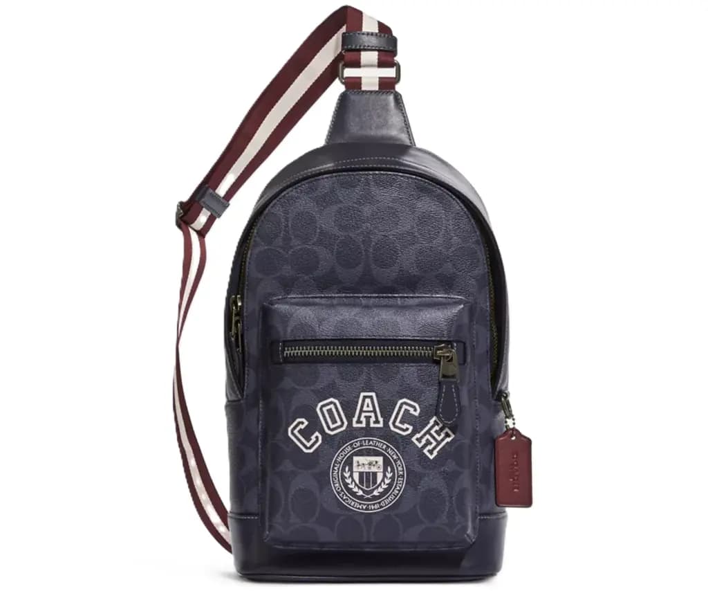 Túi Coach West Pack In Signature Canvas 'Dark Blue' CB913-QBOIZ