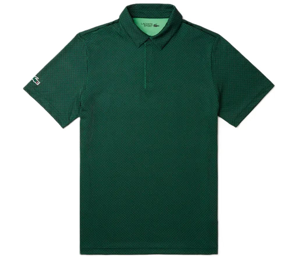 Áo Lacoste Mini Print Ultra Dry Golf 'Green' DH7493-51-IGV