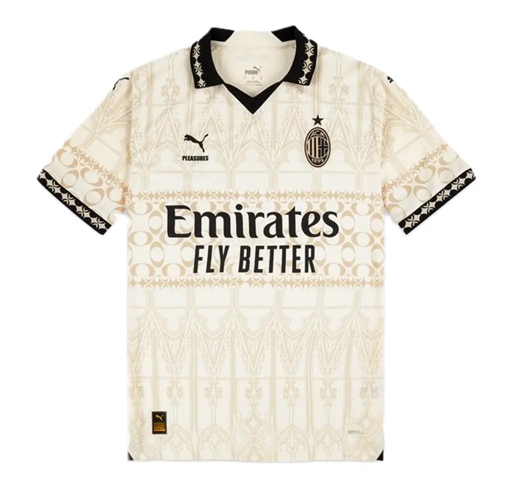 Áo Puma x AC Milan x Pleasures Jersey 'White' 776064-02
