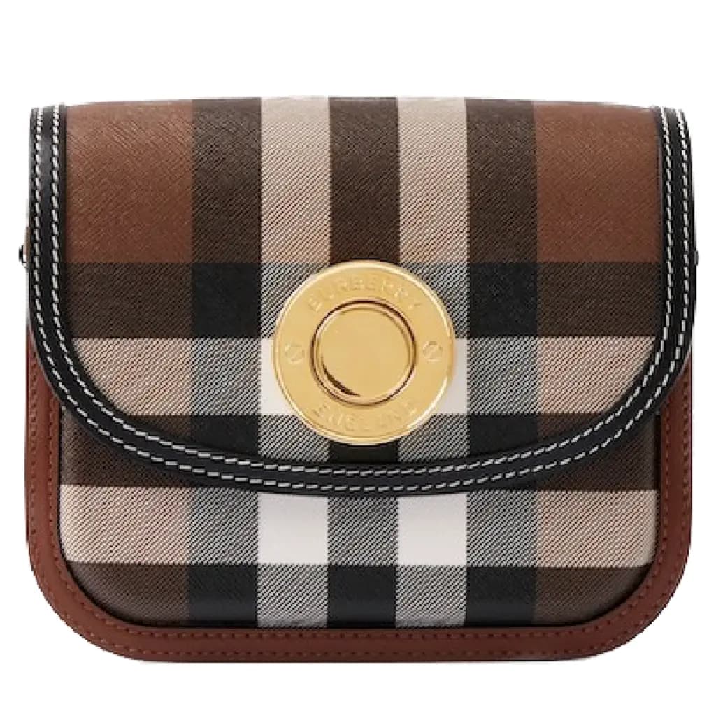 Túi Burberry Check Small Elizabeth 'Dark Brown' 80557811