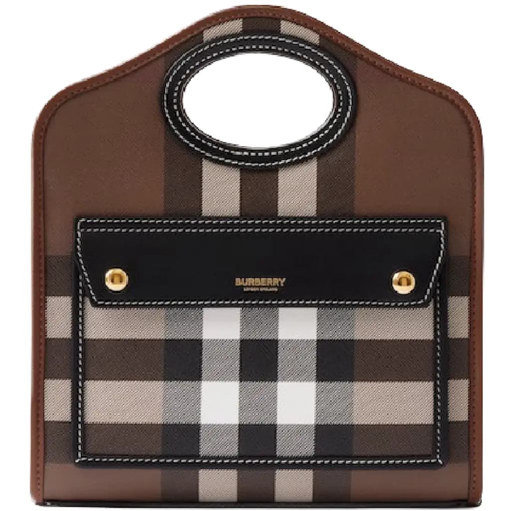 Túi Burberry Check Mini Pocket 'Dark Brown' 80631241