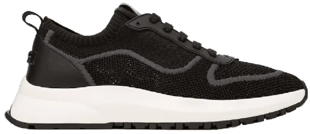 Giày Bally Davyn Mesh Leather Sneakers 'Black' 6300148