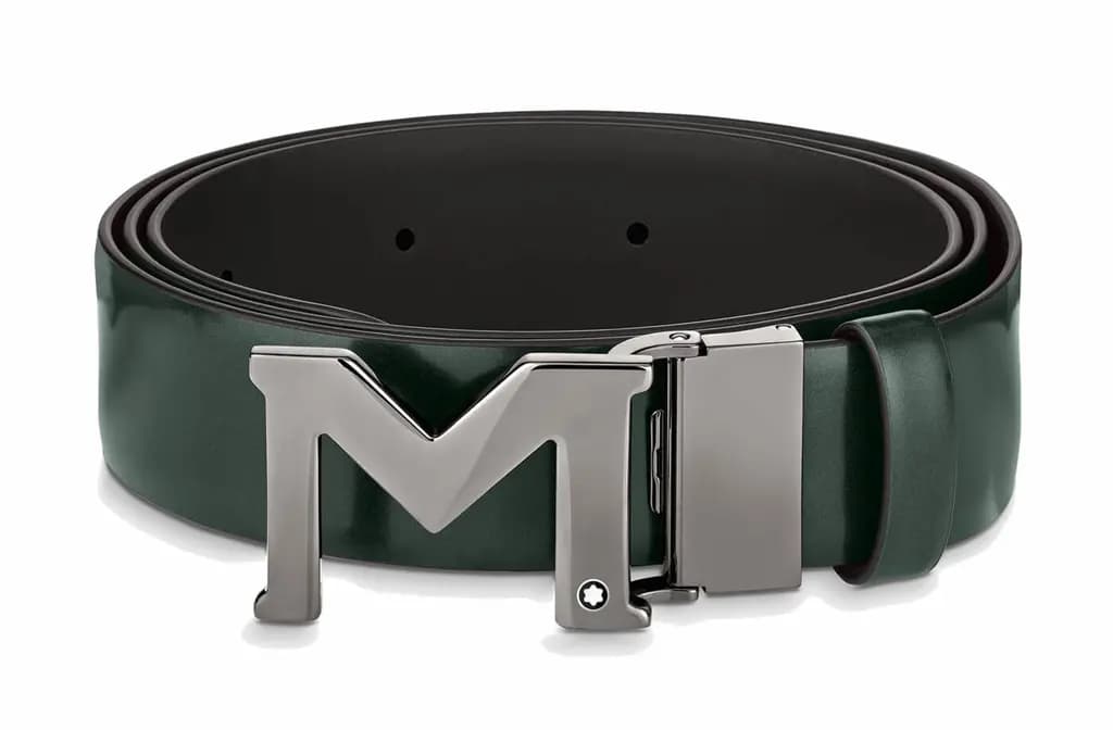 Thắt Lưng Montblanc Buckle Brushed 'Green' 129444