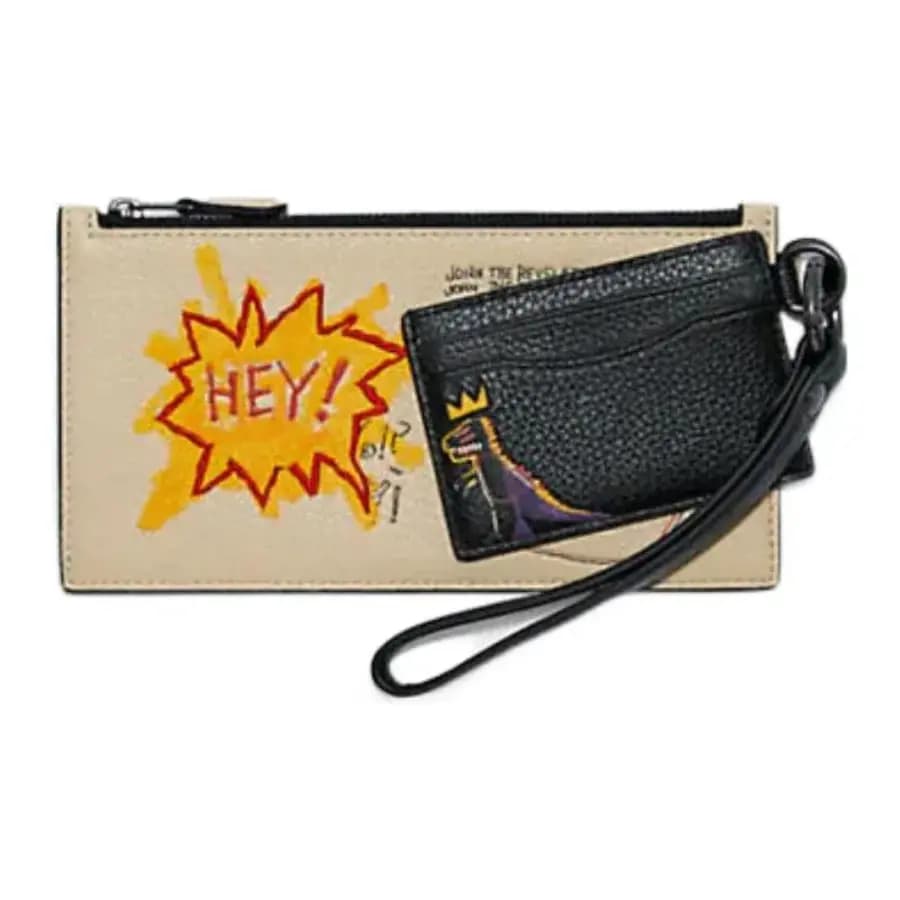 Ví Coach X Jean Michel Pouch 'Hey' C5602-QBT1F
