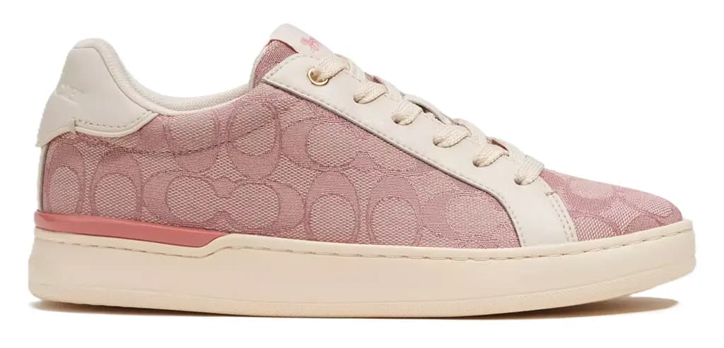 Giày Coach Clip Low Top In Signature Jacquard 'Pink' CG900-PIN