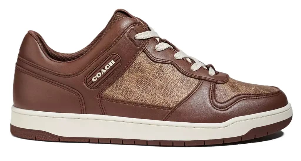 Giày Coach Sneaker In Signature Canvas ' Saddle' CI313-SAD