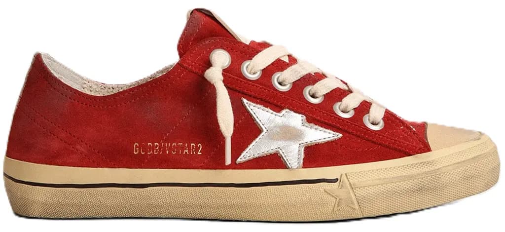 Giày Golden Goose V-Star 'Dark Red' GWF00129-F003090-40394