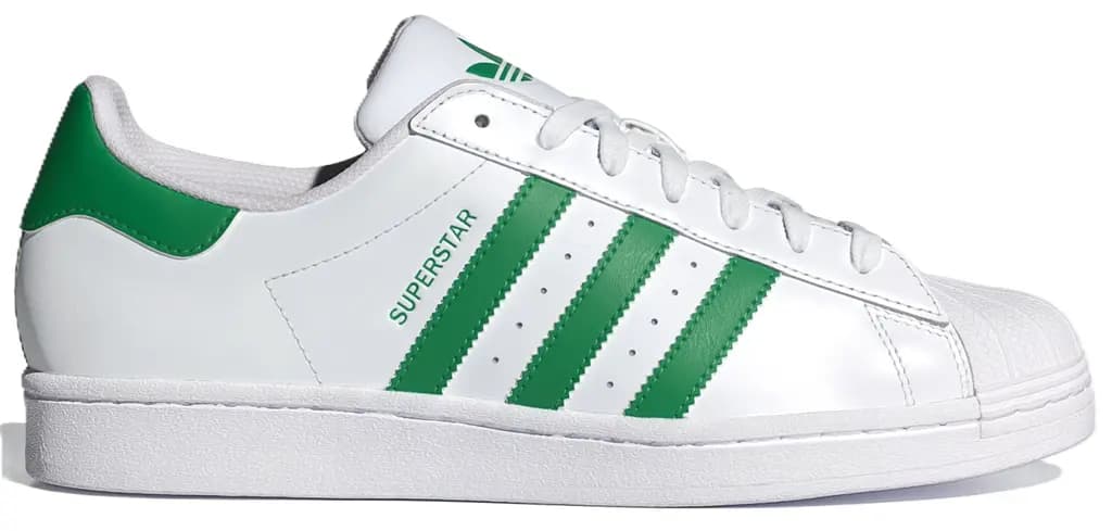 Giày Adidas Superstar 'Cloud White Green' IE9047