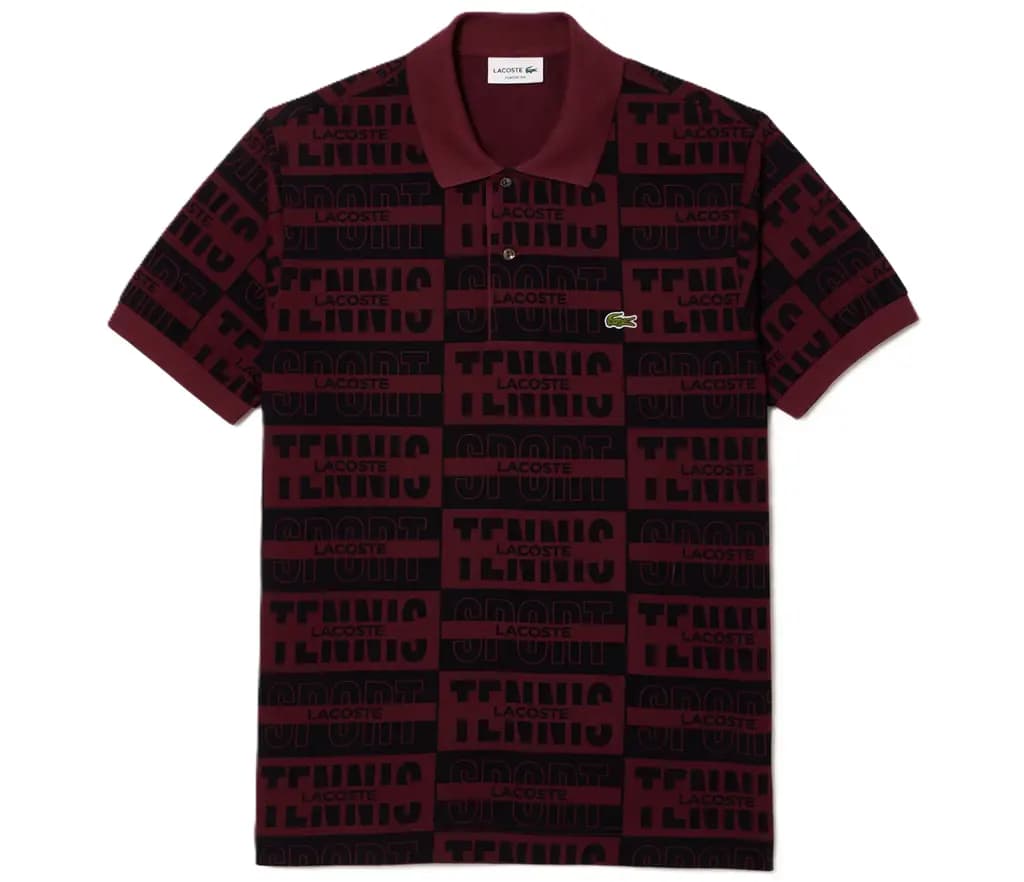 Áo Lacoste Original With Badge 'Red Black' PH2057-YUP