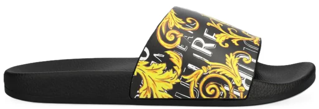 Dép Versace Jeans klapki 'Black Gold' 76YA3SQ4-ZS631-G89