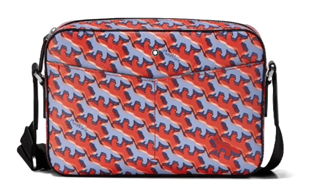 Túi Montblanc Crossbody In Signature x Maison Kitsune ' Mutil Color' 129015