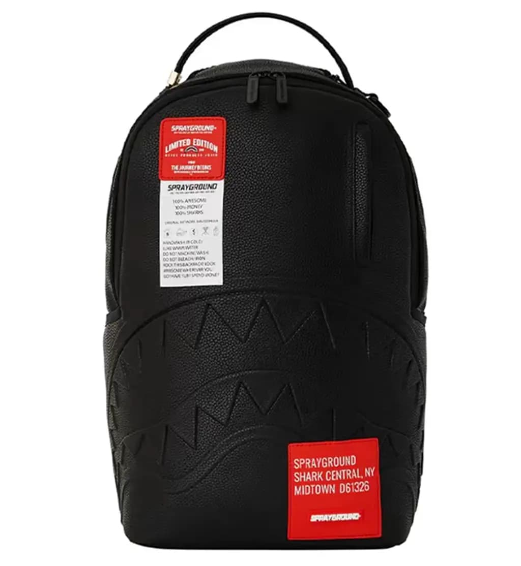 Balo Sprayground Shark With Logo Pvc 'Black' W1035722