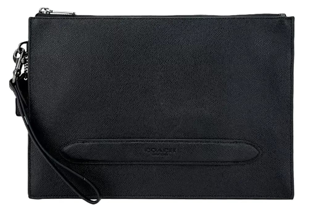 Túi Coach Pouch 30 Mega Letters 'Black' F68154-QBBK