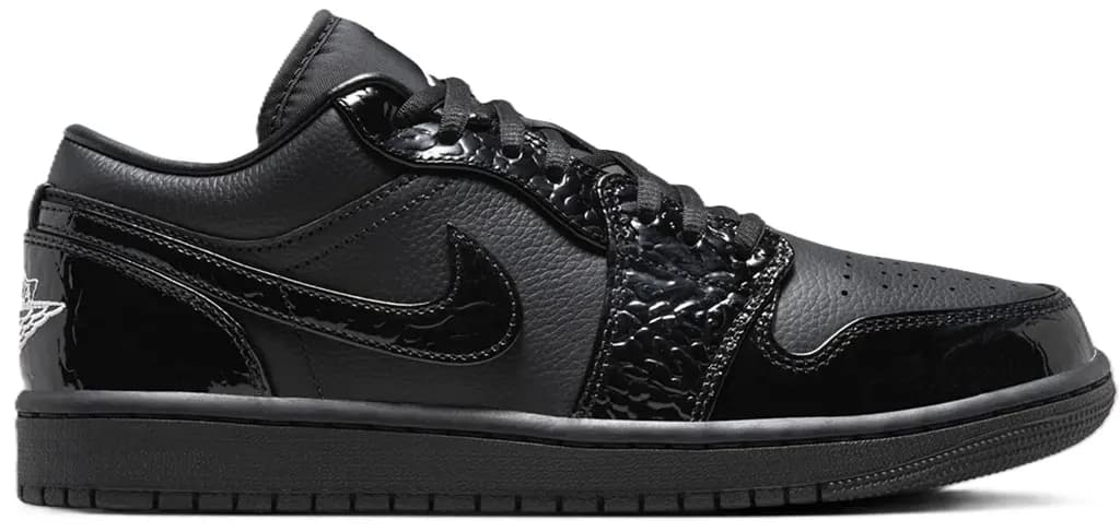 Giày Nike Air Jordan 1 Low 'Black Patent' HJ7743-010