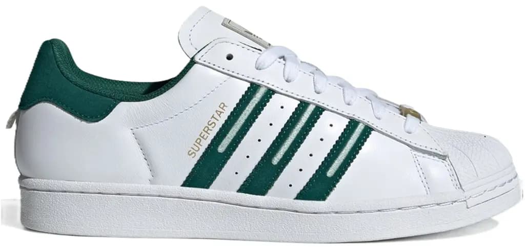 Giày Aididas Superstar 'Embroidered Green Stripes' ID1374
