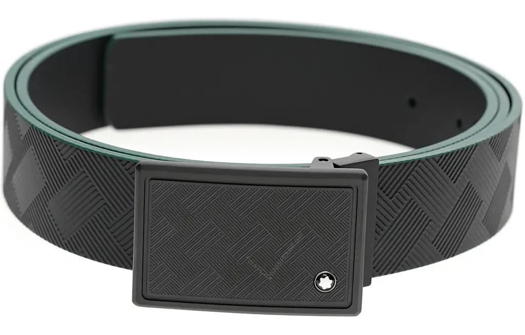Thắt Lưng Montblanc Rectangular Buckle 'Green Black' 129993