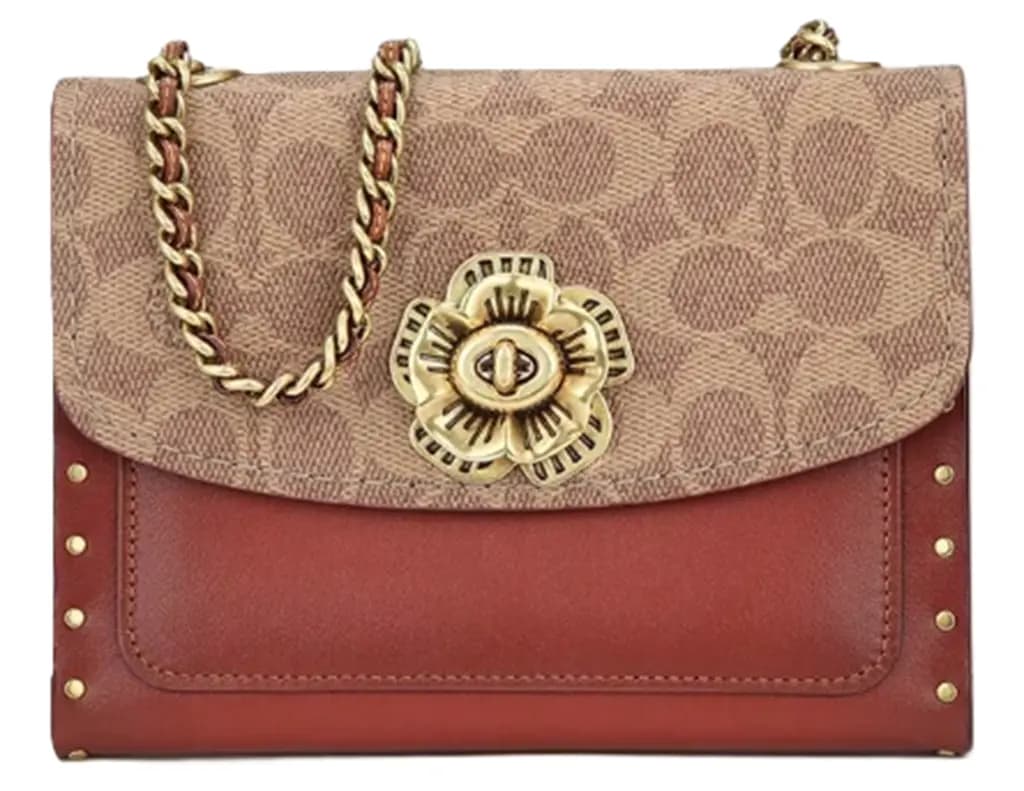 Túi Coach Parker 18 Signature Canvas 'Rose' 30592-B4RU