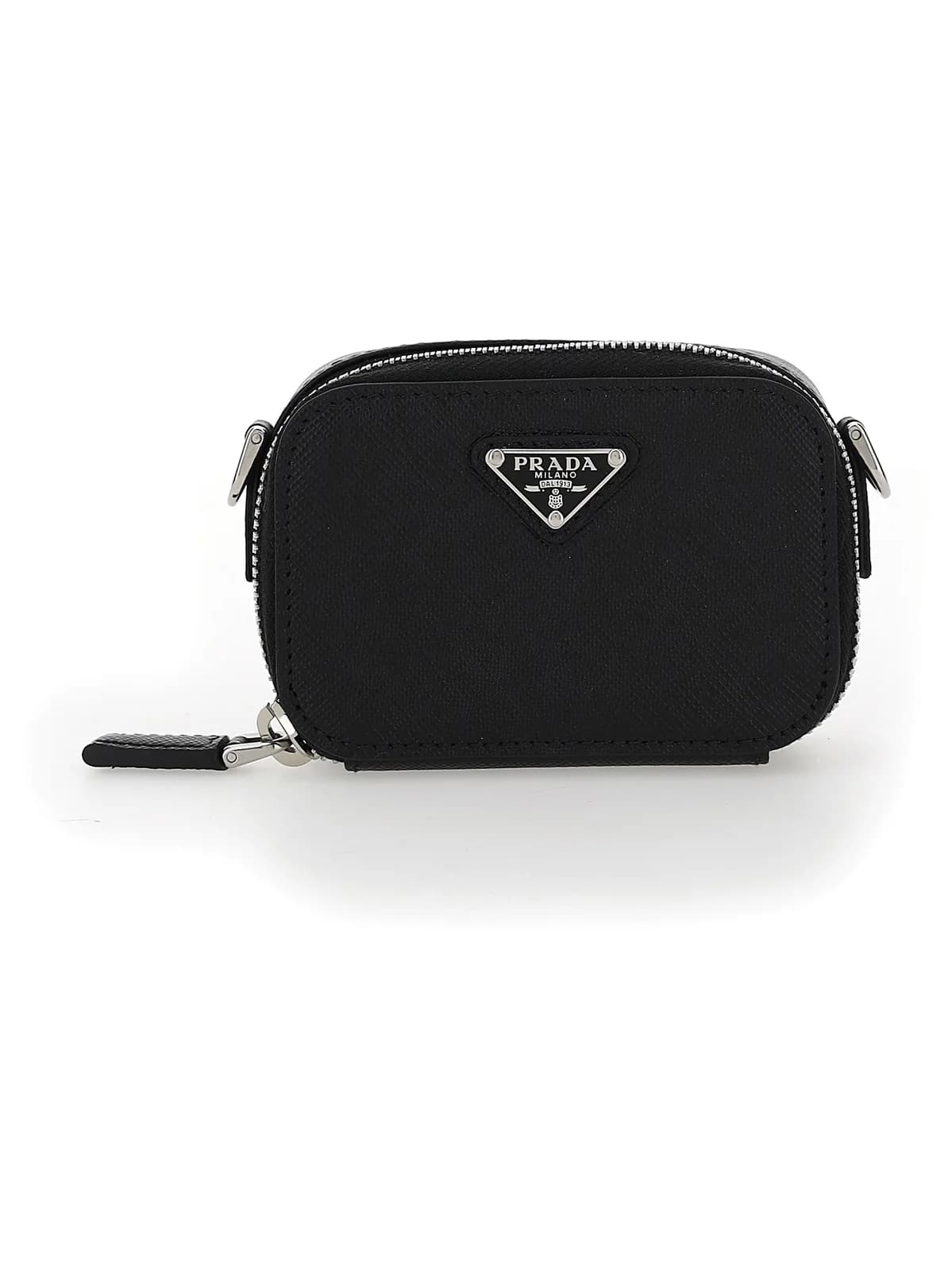Túi Prada Logo Plaque Mini Pouch 'Black' 2TT1052AHF-F0002