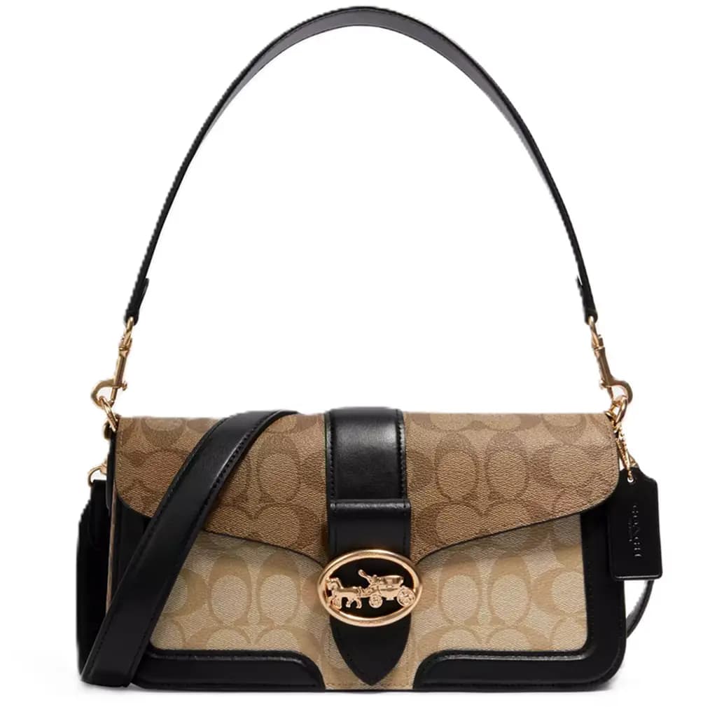 Túi Coach Georgie Blocked Signature Canvas 'Khaki' 5509-IMRKY