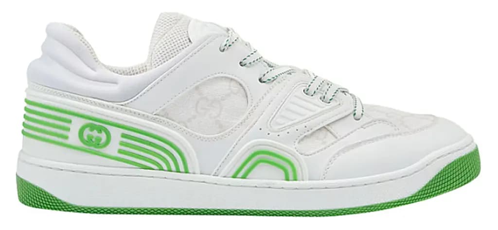 Giày Gucci Basket 'White Green' 700290-2SHG0-9089