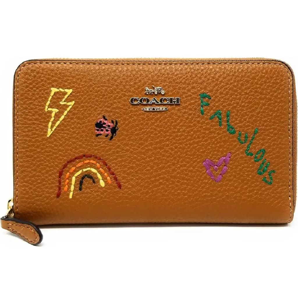 Túi Coach Leather Wallet 'Brown' C9105-IMQUN
