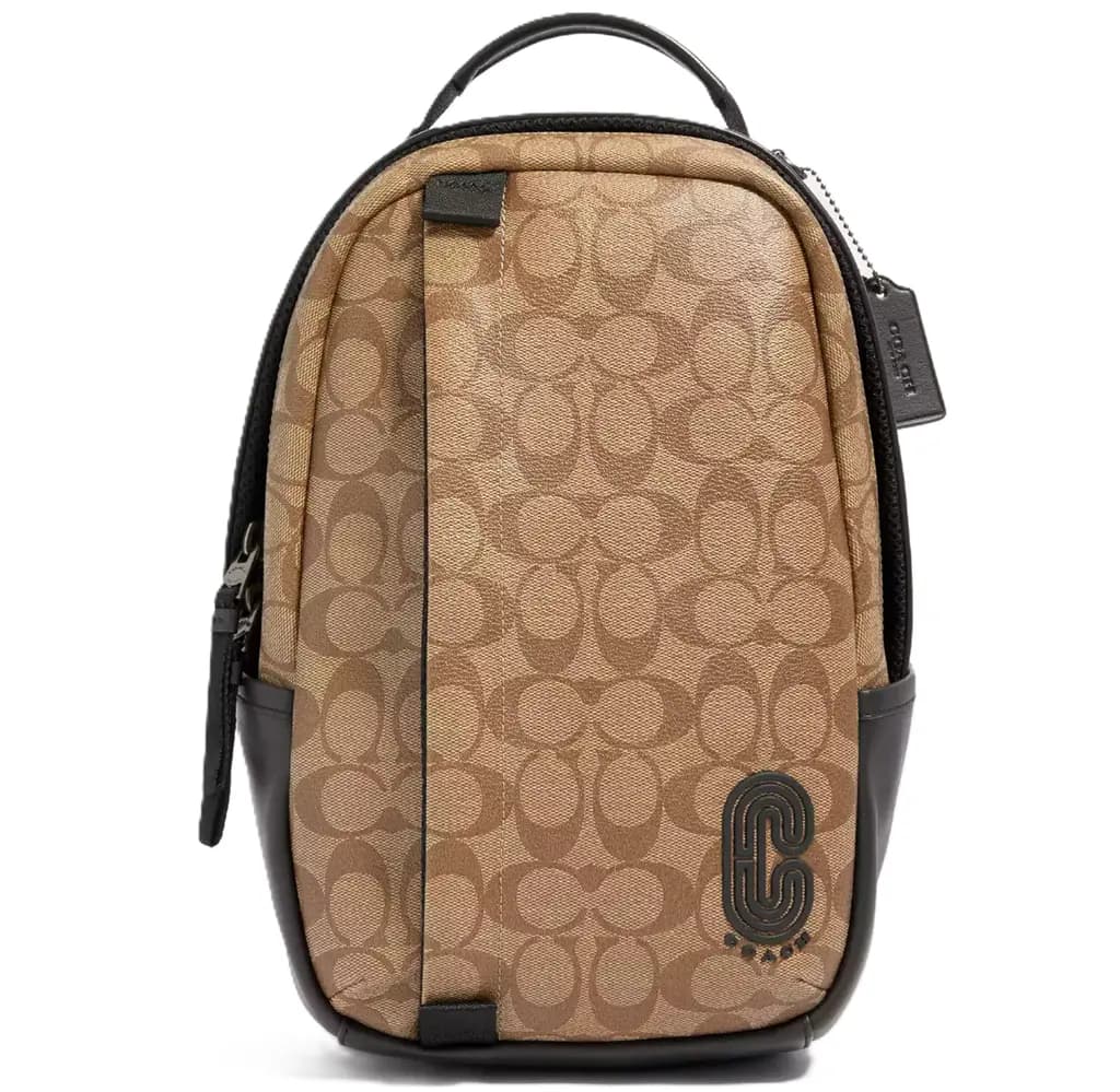 Túi Coach Edge Pack In Signature 'Brown' 89909-QBTN2