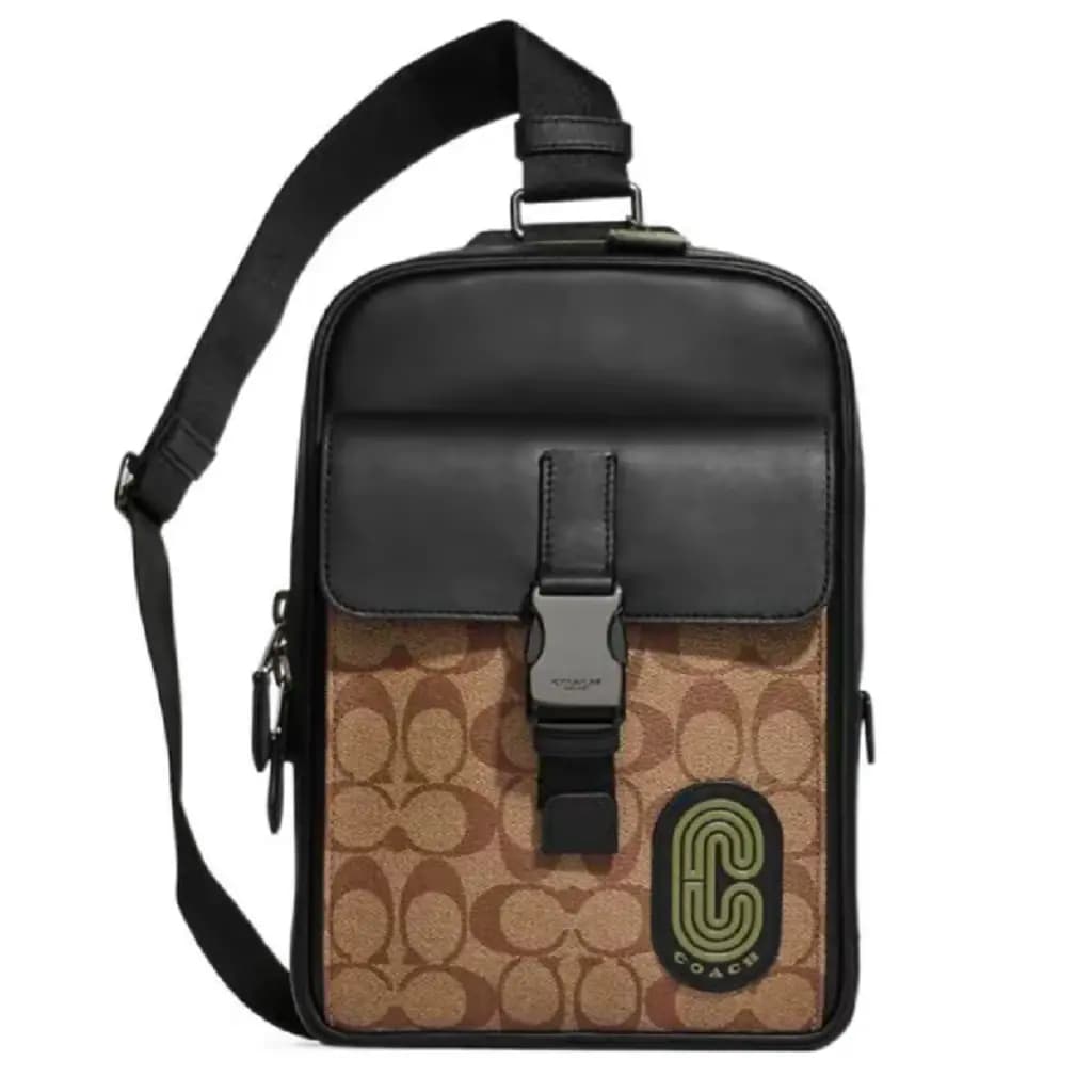 Túi Coach Track Pack 'Khaki' CC017-QBUOX
